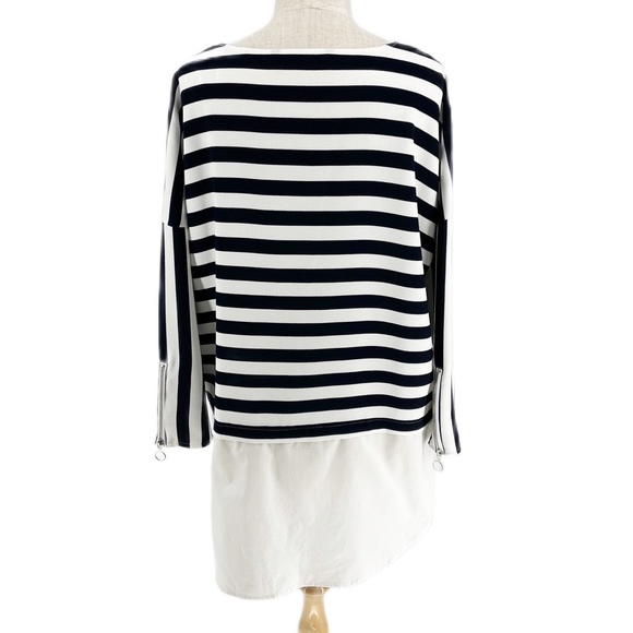 Zara Tops Zara Striped Long Sleeve Layered Look Top Poshmark